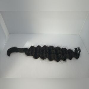 Dilys Human Hair Deep Wave No Weft. Natural Black. 50g 18inch